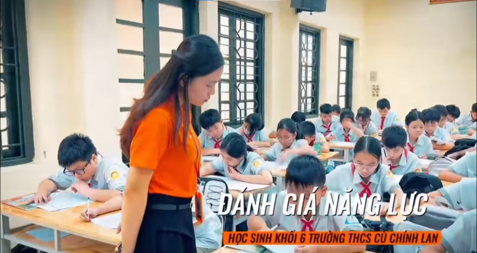 Amslink Thanh Hóa tổ chức kỳ thi khảo thí tiếng Anh toàn diện 4 kỹ năng tại trường THCS Cù Chính Lan